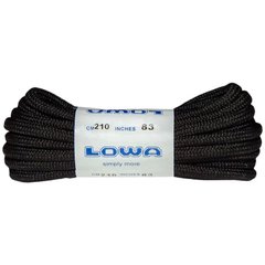 Шнурки для трекінгових черевиків LOWA Trekking 210 cm black-black