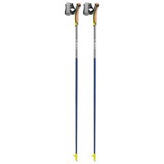 Poles for Nordic walking Leki Speed Pacer Lite, 653 25501 100, 100, midnightblue dark metallic-light anthracite-neonyellow