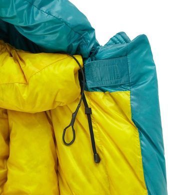Sleeping bag ROCK FRONT 1000 3D L Short turquoise with mustard