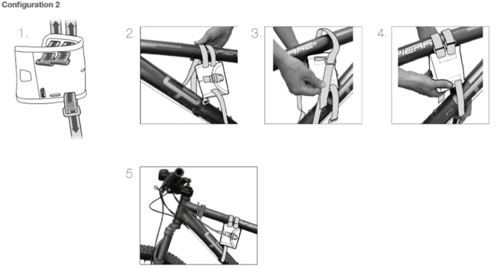 Кріплення до велосипеду Petzl Mount for Bicycle Handlebars для ліхтарів Duo , E55930