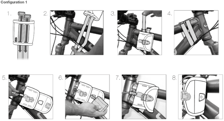 Кріплення до велосипеду Petzl Mount for Bicycle Handlebars для ліхтарів Duo , E55930