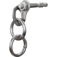 Вухо шлямбурне стальне з анкером та двома кільцями Climbing Technology Plate Kit RingS 12