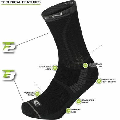 Thermal Socks Lorpen T2MWE T2 Women Midweight Hiker Eco ultrablack M