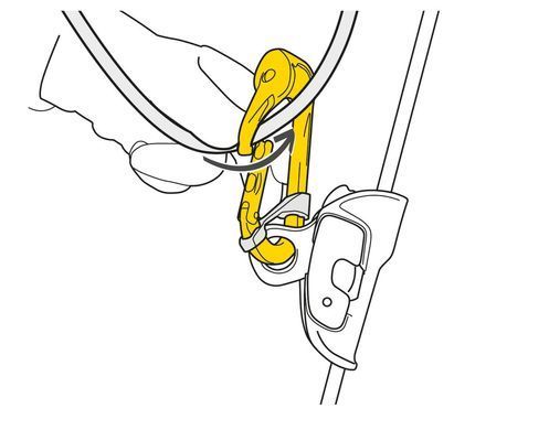 Petzl Rollclip A TRIACT-LOCK pulley-carabiner, P74 TL