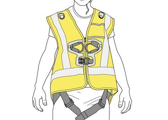 Жилет високої видимості Hi-Viz для страхувальних систем Petzl Newton yellow, C073GA00