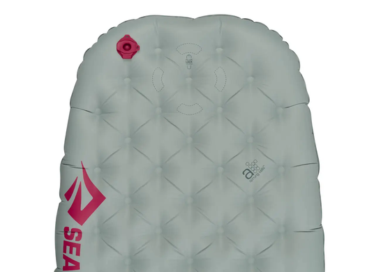 Надувний утеплений килимок 10 см Sea to Summit Ether Light XT Insulated Air Sleeping Mat Small pewter, STS AMELXTINS_S