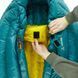 Sleeping bag ROCK FRONT 1000 3D M Short turquoise with mustard