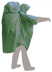 Дощовик-пончо Terra Incognita PonchoBag green, Зелений, S/M