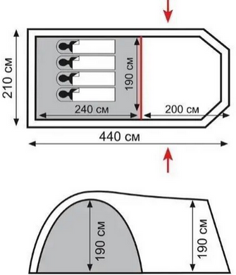 Намет Totem Catawba 4 (v2), UTTT-024