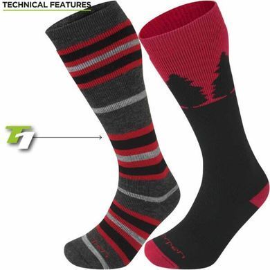 Термошкарпетки Lorpen S2WLN Ski-Snowboard Merino 2 Pack red M