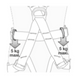 Complete fall arrest harness Petzl Swan Easyfit Stainless