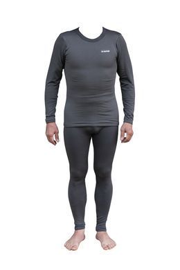 Set of men's thermal underwear Tramp Warm Soft grey, Black, S/M