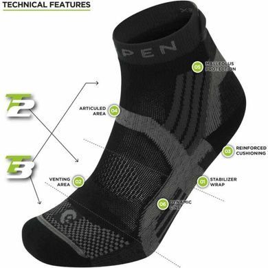 Термошкарпетки Lorpen X3TPE Trail Running Padded Eco total black M