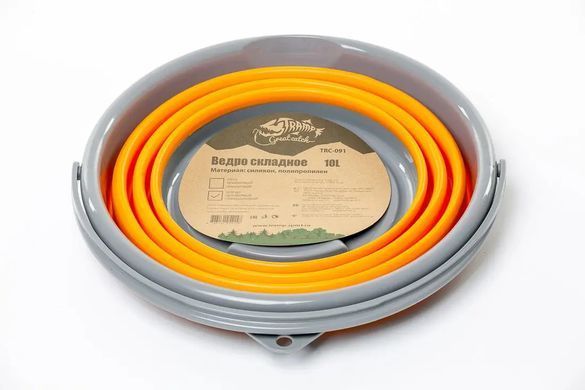 Folding silicone bucket 5 litres Tramp TRC-092 orange