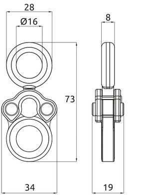 Swiveling anchor Camp Gyro1, 3260
