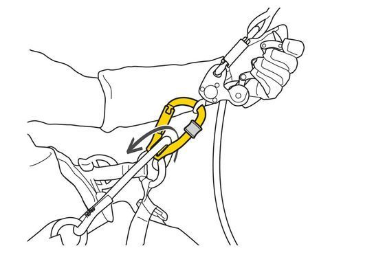 Карабін з роликом Petzl Rollclip Z TRIACT-LOCK, P75 TL