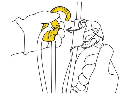Карабін з роликом Petzl Rollclip Z TRIACT-LOCK, P75 TL