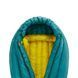 Sleeping bag ROCK FRONT 1000 3D S Short turquoise with mustard