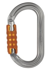 Carabiner Petzl OK TRIACT-LOCK gray, M33A TL