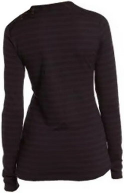 Thermal Т-shirt for women Icebreaker BF 260 Tech Top LS Crewe WOMEN Stripe cognac, S