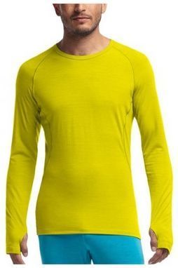 Thermal Long Sleeve T-Shirt for men Icebreaker Sprint LS Crewe MEN charteuse/pine M