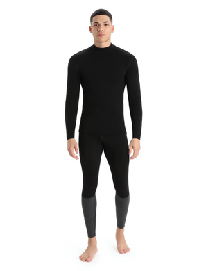 Термофутболка чоловіча Icebreaker BF 260 Tech LS Turtleneck MEN black, S