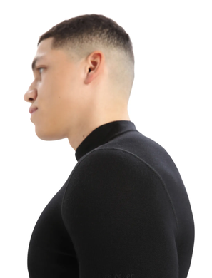 Термофутболка чоловіча Icebreaker BF 260 Tech LS Turtleneck MEN black, S