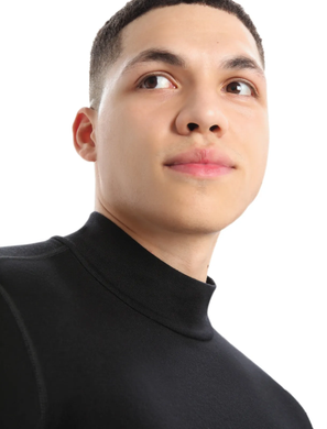 Термофутболка чоловіча Icebreaker BF 260 Tech LS Turtleneck MEN black, S