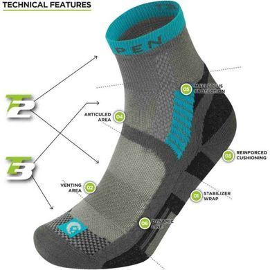 Термошкарпетки Lorpen T3LSE T3 Light Hiker Shorty Eco grey M