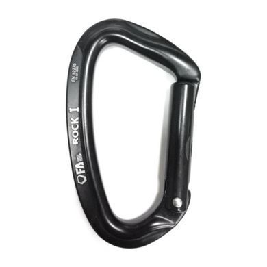 Carabiner First Ascent ROCK I Straight blue, FA 7001 03