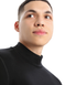 Термофутболка чоловіча Icebreaker BF 260 Tech LS Turtleneck MEN black, S