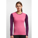 Thermal Long Sleeve T-Shirt for women Icebreaker BF 200 Chakra Zip WOMEN shocking/maroon S