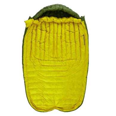 Sleeping bag ROCK FRONT 800 3D L Short khaki-mustard