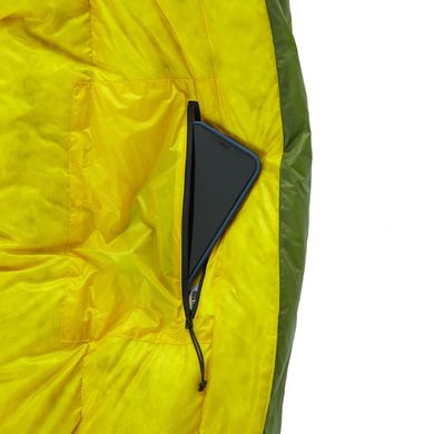 Sleeping bag ROCK FRONT 800 3D L Short khaki-mustard