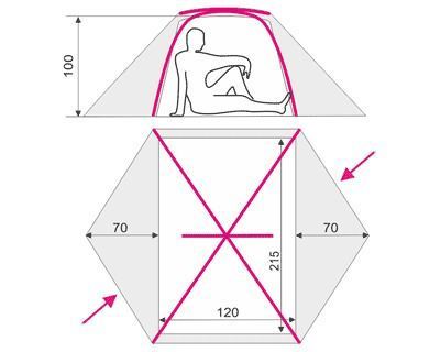 Tent Terra Incognita SkyLine 2 Lite, Ti SkyLine 2 Lite