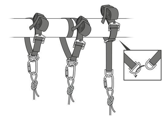 Adjustable anchor strap Petzl Connexion Vario 200-400 cm, G011AA01