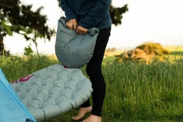 Надувний утеплений килимок 10 см Sea to Summit Ether Light XT Insulated Air Sleeping Mat Regular Rectangular Wide pewter, STS AMELXTINS_RL