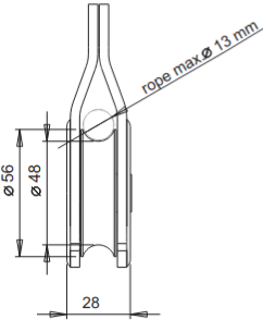 Singing Rock Pulley Extra, RK801EE00 - orange