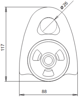 Singing Rock Pulley Extra, RK801EE00 - orange