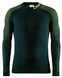 Термофутболка чоловіча Craft Warm Intensity CN LS M blaсk/green, Зелений, XS