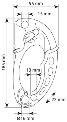 Затискач ручний Camp Turbohand Black Left, 263401