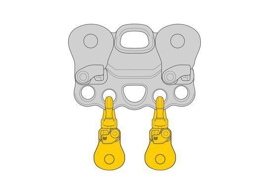 Pulley with swivel Petzl Spin S1 Open, P002BA00