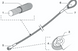 Anchor strap Petzl Wire Strop 100 cm made of galvanized steel, G200AA01