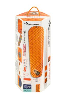 Надувний утеплений килимок 5 см Sea to Summit UltraLight Insulated Mat Regular orange, STS AMULINS_R