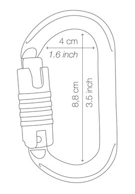 Карабін Petzl OXAN TRIACT-LOCK black, M72A TLN