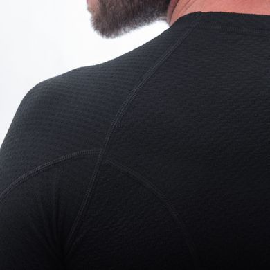 Thermal T-shirt for men Sensor Merino DF LS black, Black, S