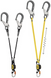 Самостраховка подвійна з амортизатором ривка Petzl Absorbica-Y Mgo 80 European Version, L012CB00