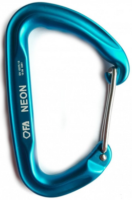 Карабін First Ascent NEON Straight blue, FA 7015 03
