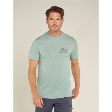 Thermal T-shirt for men Icebreaker M Mer 150 Tech Lite SS T IB BackPack moss, L