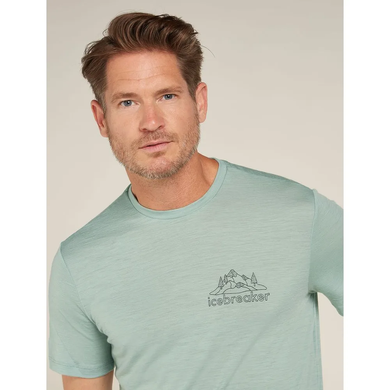 Thermal T-shirt for men Icebreaker M Mer 150 Tech Lite SS T IB BackPack moss, L